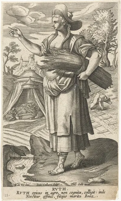 Ruth by Jan Collaert II, 1588 - 1595 — digital art print download