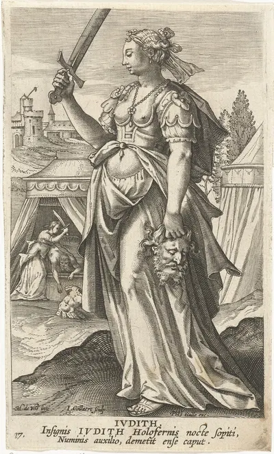 Judith by Jan Collaert II, 1588 - 1595 — digital art print download