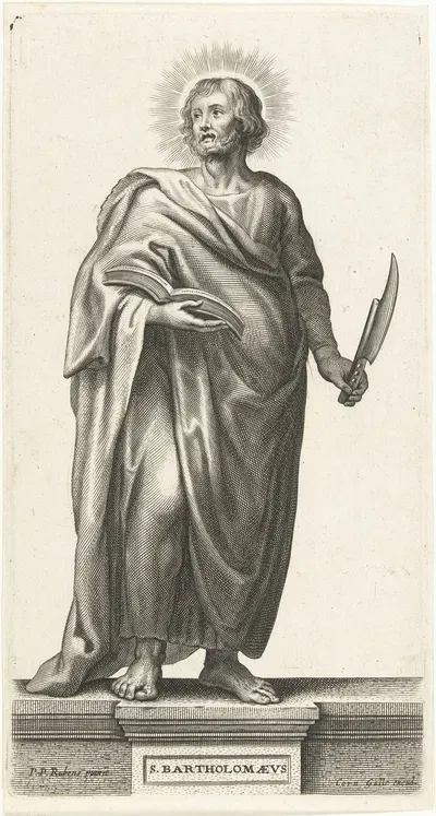 Saint Bartholomew by Petrus Clouwet, 1639 - 1670 — digital art print download