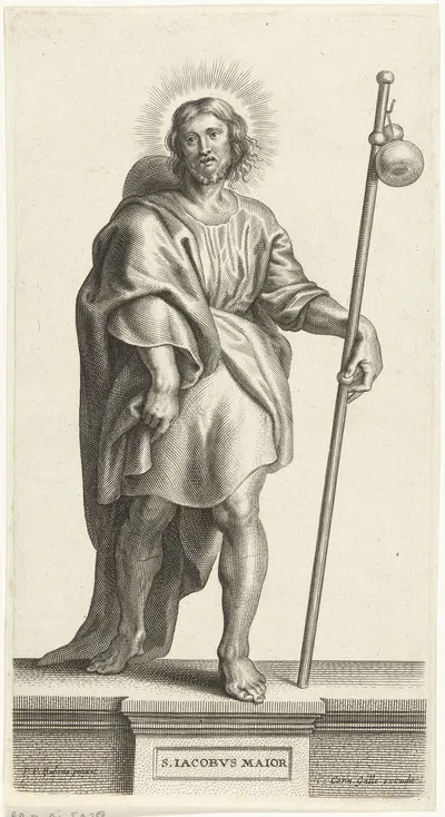Saint James the Greater by Petrus Clouwet, 1639 - 1670 — digital art print download