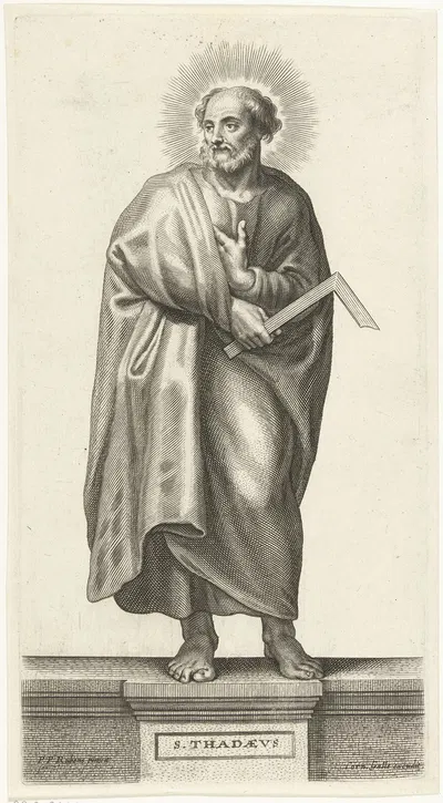 Saint Jude Taddeus by Petrus Clouwet, 1639 - 1670 — digital art print download