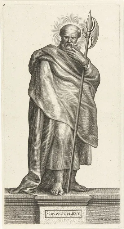 Saint Matthew by Petrus Clouwet, 1639 - 1670 — digital art print download