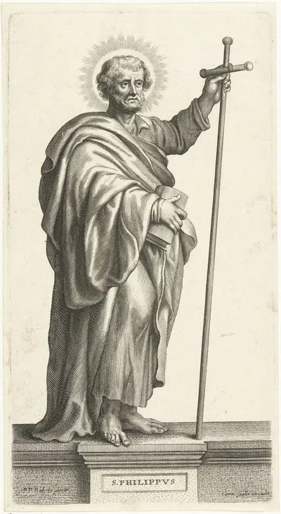 Saint Philip by Petrus Clouwet, 1639 - 1670 — digital art print download