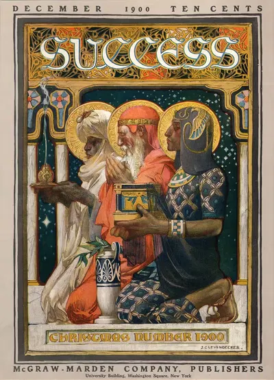 Success Christmas Number 1900 by Джозеф Кристиан Лейендеккер, 1900 — digital art print download