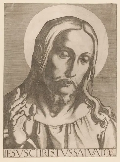 Jesus Christ by Raffaello Schiaminossi, 1606-1607 — digital art print download