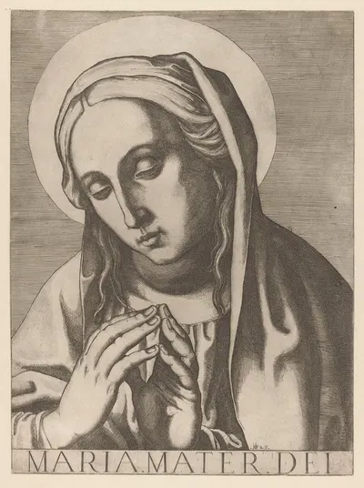 Mary by Raffaello Schiaminossi, 1606-1607 — digital art print download