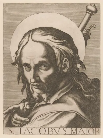 Saint James the Greater by Raffaello Schiaminossi, 1606-1607 — digital art print download