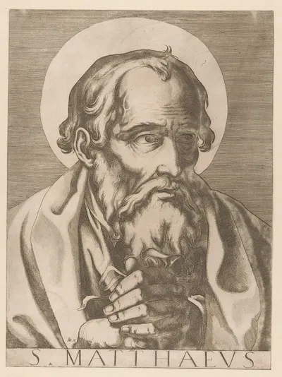 Saint Matthew by Raffaello Schiaminossi, 1606-1607 — digital art print download