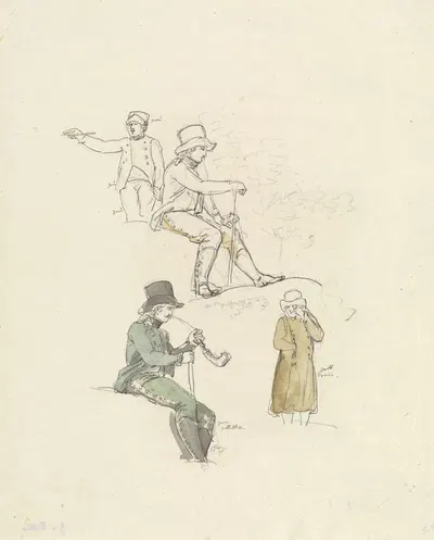 Figure Studies by Иоганн Георг фон Диллис, 1801 — digital art print download