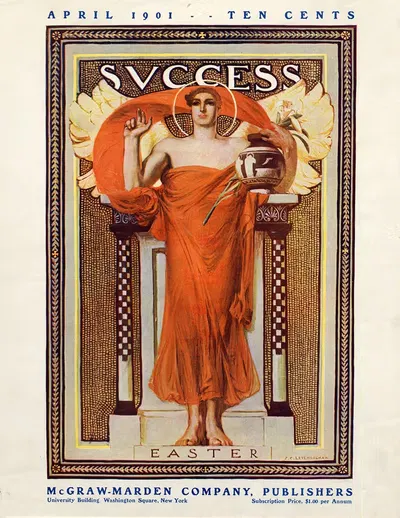 Success Easter April 1901 by Джозеф Кристиан Лейендеккер, 1901 — digital art print download
