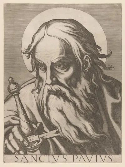 Saint Paul by Raffaello Schiaminossi, 1606-1607 — digital art print download