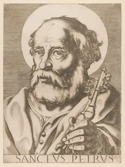 Saint Peter by Raffaello Schiaminossi, 1606-1607 — digital art print download