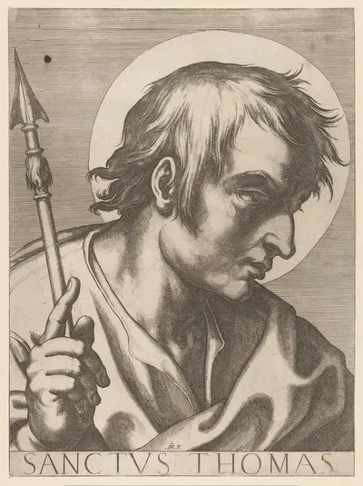 Saint Thomas by Raffaello Schiaminossi, 1606-1607 — digital art print download
