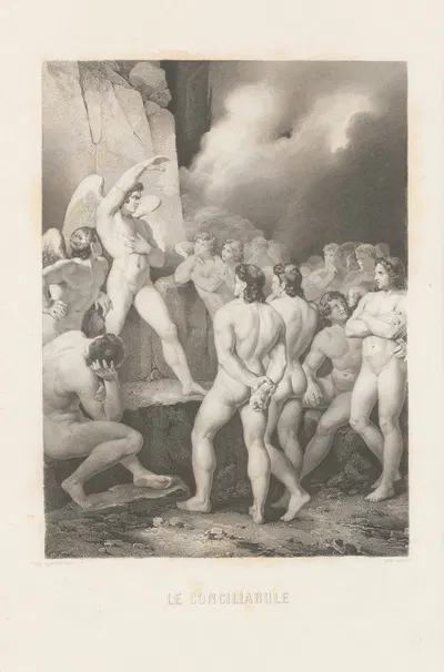 Le Conciliabule by Alphonse de Lamartine, 1868 — digital art print download
