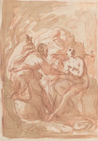 Susanna and the Elders by Johann Michael Rottmayr, c. 1700 — digital art print download