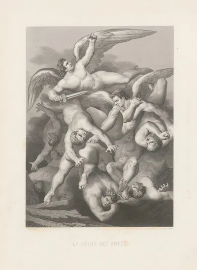 La chute des anges by Alphonse de Lamartine, 1868 — digital art print download