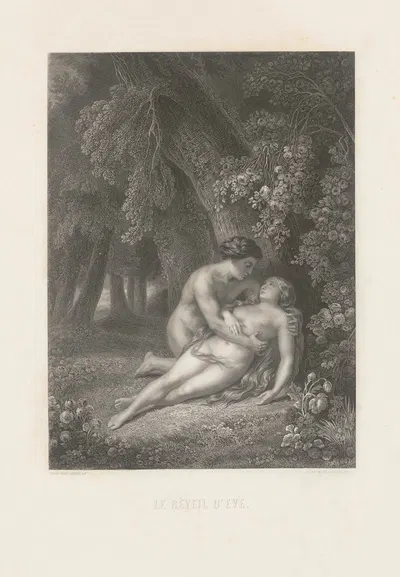 Le réveil d'Eve by Alphonse de Lamartine, 1868 — digital art print download