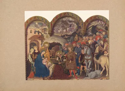 Gentile‎ ‎da‎ ‎Fabriano,‎ ‎Adoratione‎ ‎dei‎ ‎Magi by Коррадо Риччи, 1910 — digital art print download