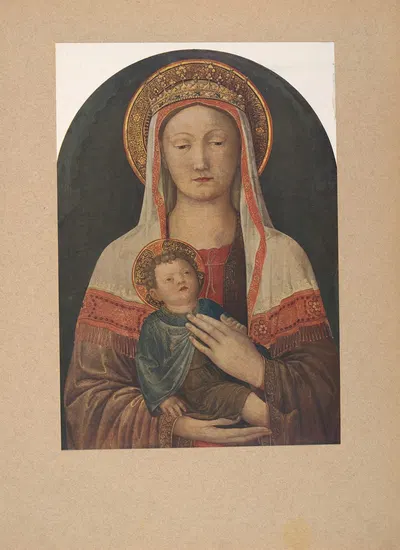 Jacopo‎ ‎Bellini,‎ ‎Madonna‎ ‎col‎ ‎Bambino by Коррадо Риччи, 1910 — digital art print download