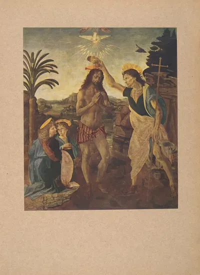 Verrocchio,‎ ‎Battesimo‎ ‎di‎ ‎Gesù by Corrado Ricci, 1910 — digital art print download