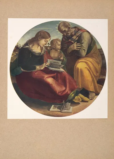 Luca‎ ‎Signorelli,‎ ‎Sacra‎ ‎Famiglia by Коррадо Риччи, 1910 — digital art print download