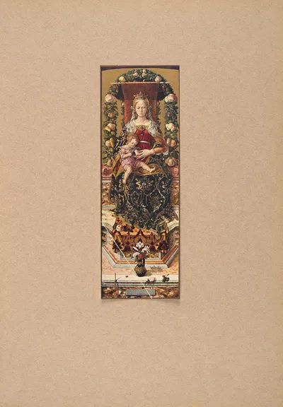 Carlo‎ ‎Crivelli,‎ ‎Madonna‎ ‎della‎ ‎Candeletta by Коррадо Риччи, 1910 — digital art print download