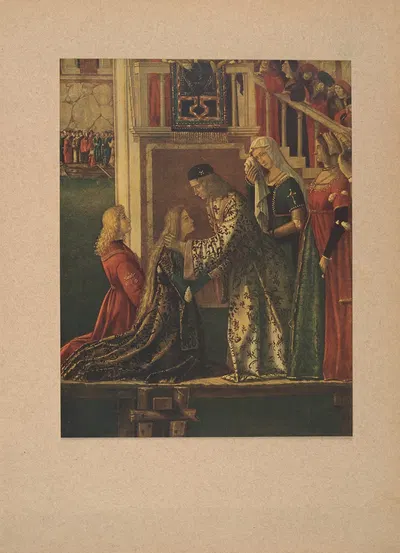 Vittore‎ ‎Carpaccio,‎ ‎Particolare‎ ‎di‎ ‎una‎ ‎storia‎ ‎di‎ ‎S.‎ ‎Orsola by Коррадо Риччи, 1910 — digital art print download