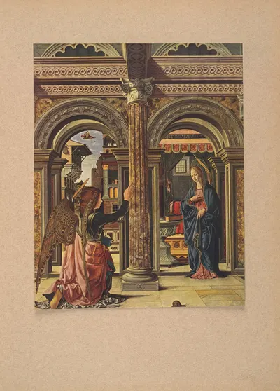 Francesco‎ ‎del‎ ‎Cossa,‎ ‎Annunciazione by Коррадо Риччи, 1910 — digital art print download