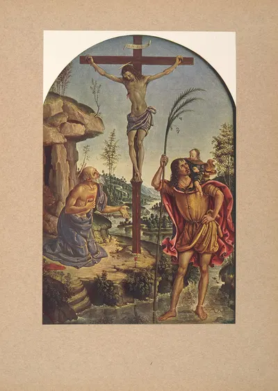 Pintoricchio‎,‎ ‎Crocifisso‎ ‎e‎ ‎santi by Коррадо Риччи, 1910 — digital art print download