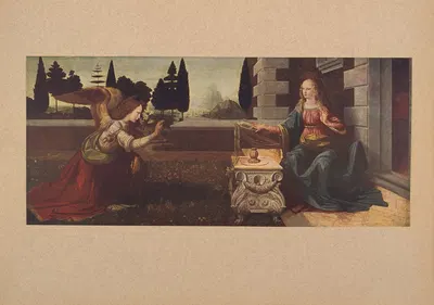 Leonardo‎ ‎da‎ ‎Vinci,‎ ‎Annunciazione by Коррадо Риччи, 1910 — digital art print download