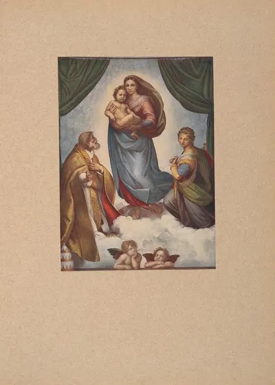 Raffaello,‎ ‎Madonna‎ ‎di‎ ‎S.‎ ‎Sisto by Коррадо Риччи, 1910 — digital art print download
