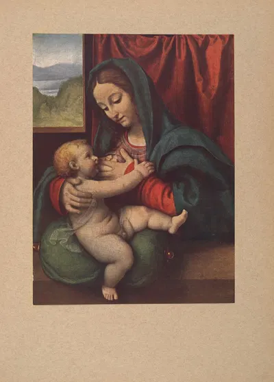 Andrea‎ ‎Solario,‎ ‎Madonna‎ ‎col‎ ‎Bambino by Коррадо Риччи, 1910 — digital art print download