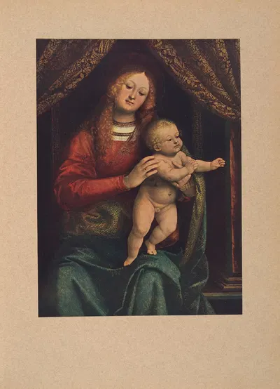 Gaudenzio‎ ‎Ferrari,‎ ‎Madonna‎ ‎col‎ ‎Bambino by Коррадо Риччи, 1910 — digital art print download