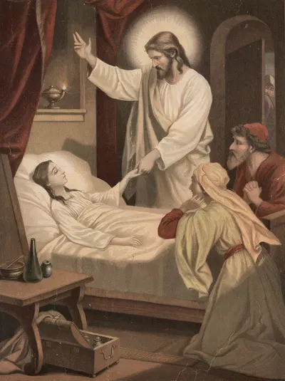 Raising of Jairus' daughter by Aller, 1904 — digital art print download