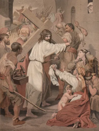 Jesus on his way to Golgotha by Aller, 1904 — digital art print download