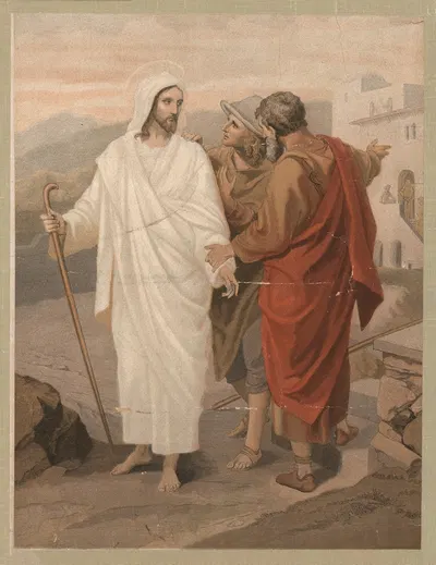 The Walk to Emmaus by Aller, 1904 — digital art print download