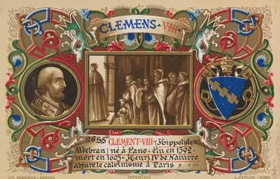 Pope Clement VIII by Armanino, 1900 — digital art print download