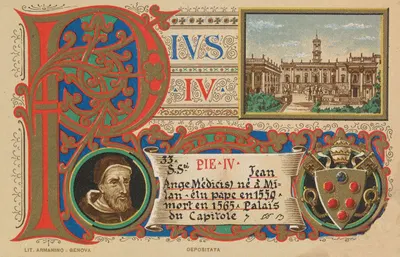 Pope Pius IV by Armanino, 1900 — digital art print download