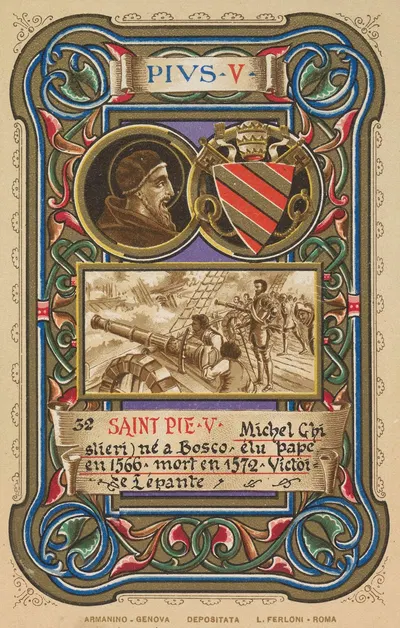 Pope Pius V by Armanino, 1900 — digital art print download