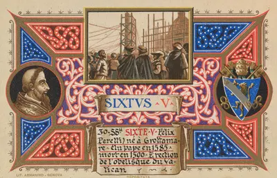 Pope Sixtus V by Armanino, 1900 — digital art print download