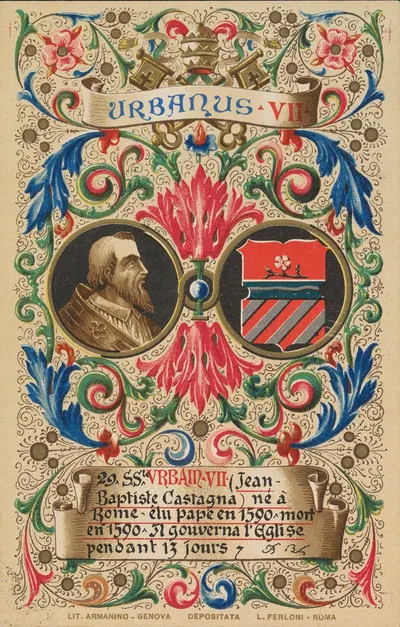 Pope Urban VII by Armanino, 1900 — digital art print download