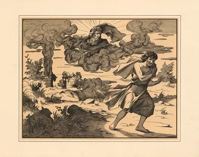Cain and Abel by Aschendorff, 1906 — digital art print download