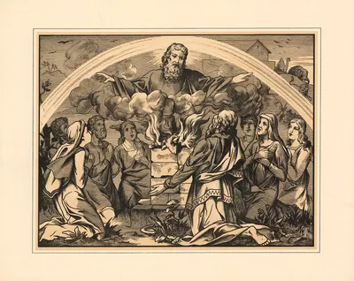 Noah's offering by Aschendorff, 1906 — digital art print download