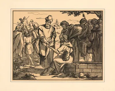 Joseph is sold by his brothers by Aschendorff, 1906 — digital art print download