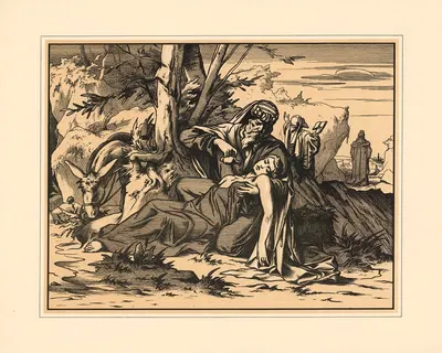 The Good Samaritan by Aschendorff, 1906 — digital art print download