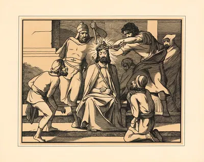 The Crown of Thorns by Aschendorff, 1906 — digital art print download