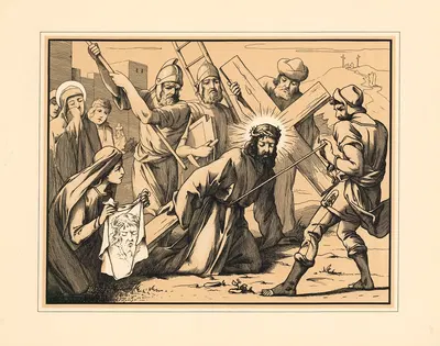 The Road to Golgotha by Aschendorff, 1906 — digital art print download