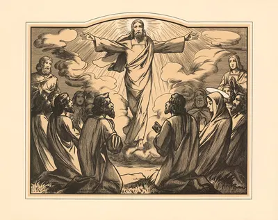 Ascension by Aschendorff, 1906 — digital art print download