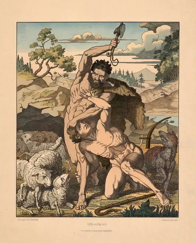 Cain and Abel by Carl Ehrenberg, 1904 — digital art print download
