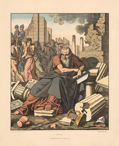 Jeremiah's Lamentations by Carl Ehrenberg, 1904 — digital art print download